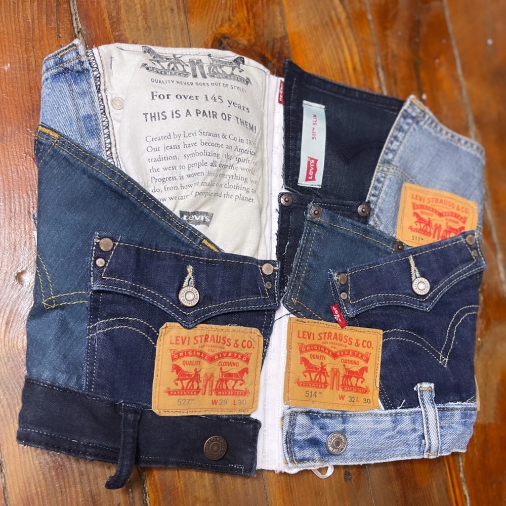 Denim Corset